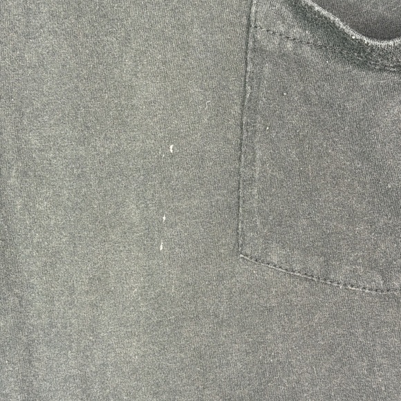 Vintage Fruit of The Loom Black Blank Pocket Tshirt Size XXL - Picture 7 of 7